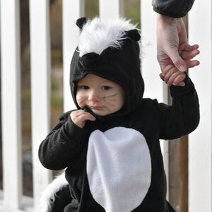 Pottery Barn Kids Black and White skunk Costume